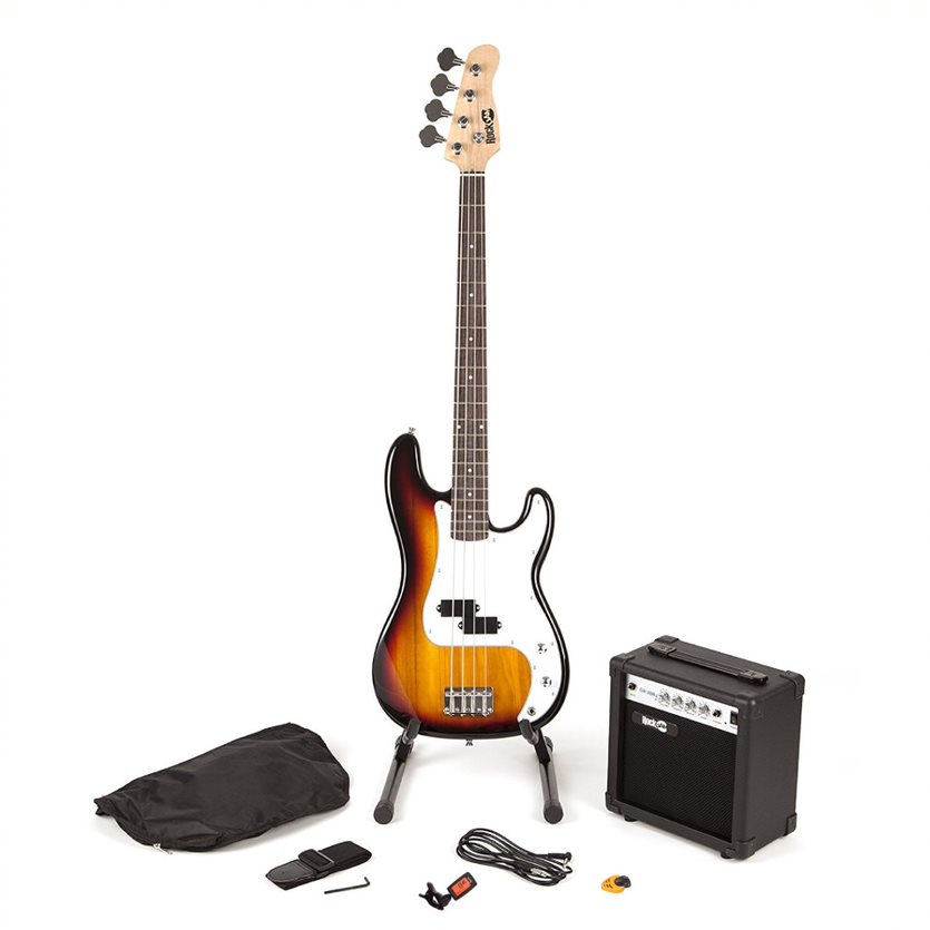 Image of PDT RockJam Bass Guitar super Kit - Sun