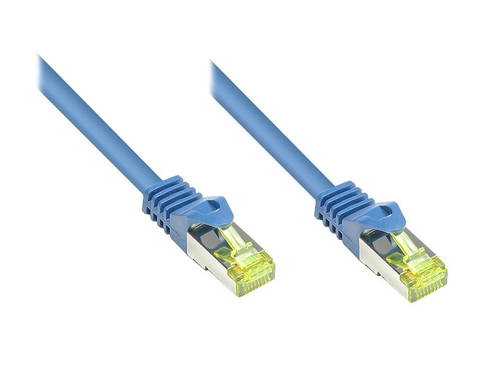 Alcasa 0.5m Cat7 S/FTP networking cable Blue S/FTP (S-STP)