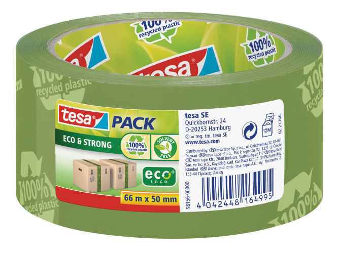 Image of TESA 58156-00000-00 stationery tape 66 m Green 1 pc(s)
