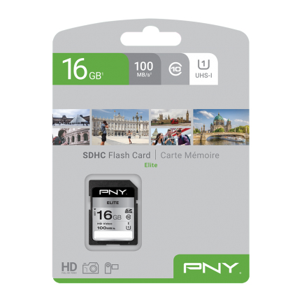 Image of PNY Elite 16 GB SDHC UHS-I Class 10