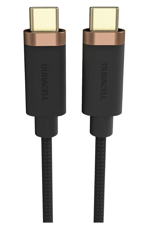 Duracell USB7034A USB cable USB 3.2 Gen 1 (3.1 Gen 1) 2 m USB C 5 Gbit/s 65 W Black