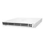 HPE Aruba Networking Aruba Instant On 1960 48G 40p Class4 8p Class6 PoE 2XGT 2SFP+ 600W Managed L2+ Gigabit Ethernet (10/100/1000) Power over Ethernet (PoE) 1U White