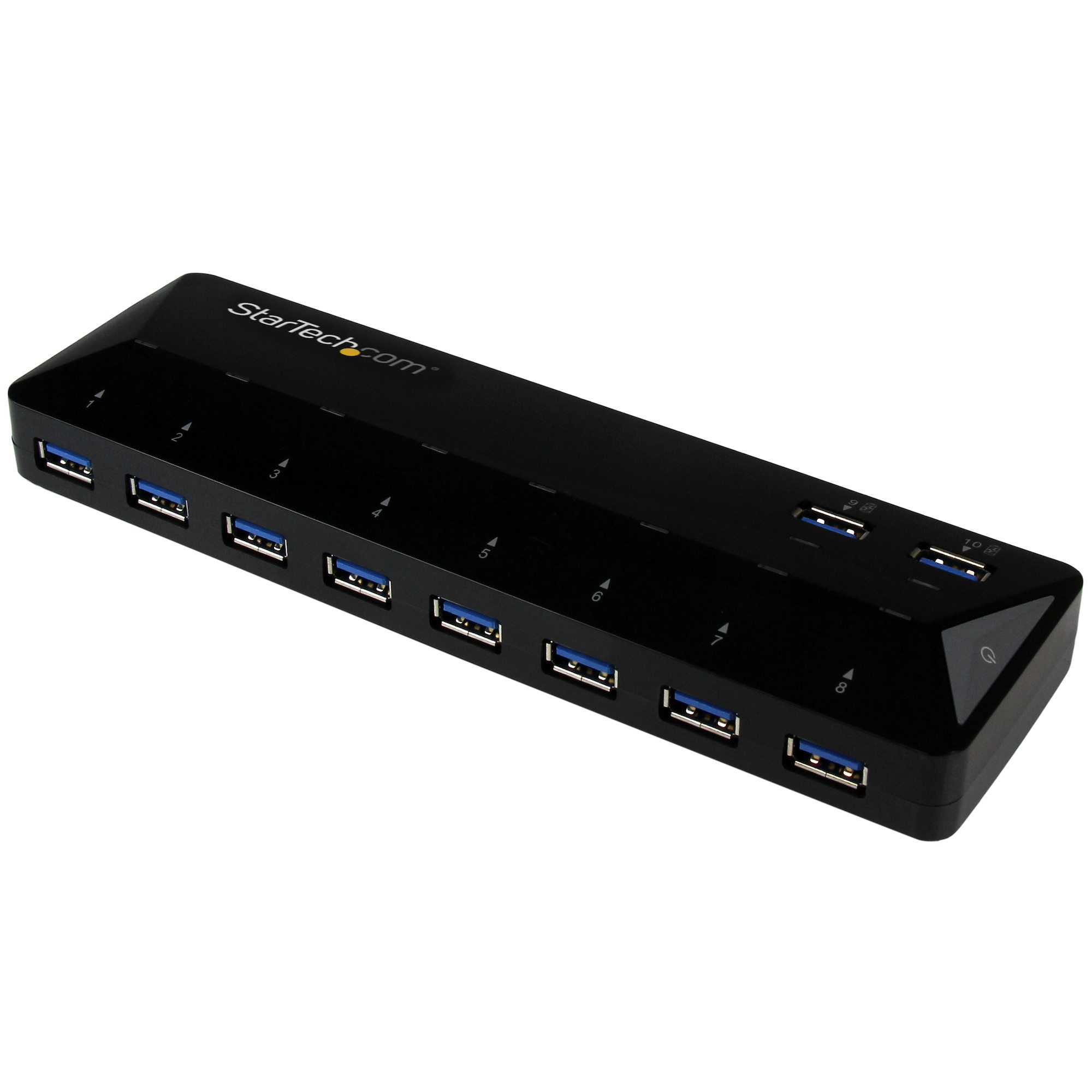 Image of StarTech.com 10-Port USB 3.0 Hub with Charge and Sync Ports - 2 x...