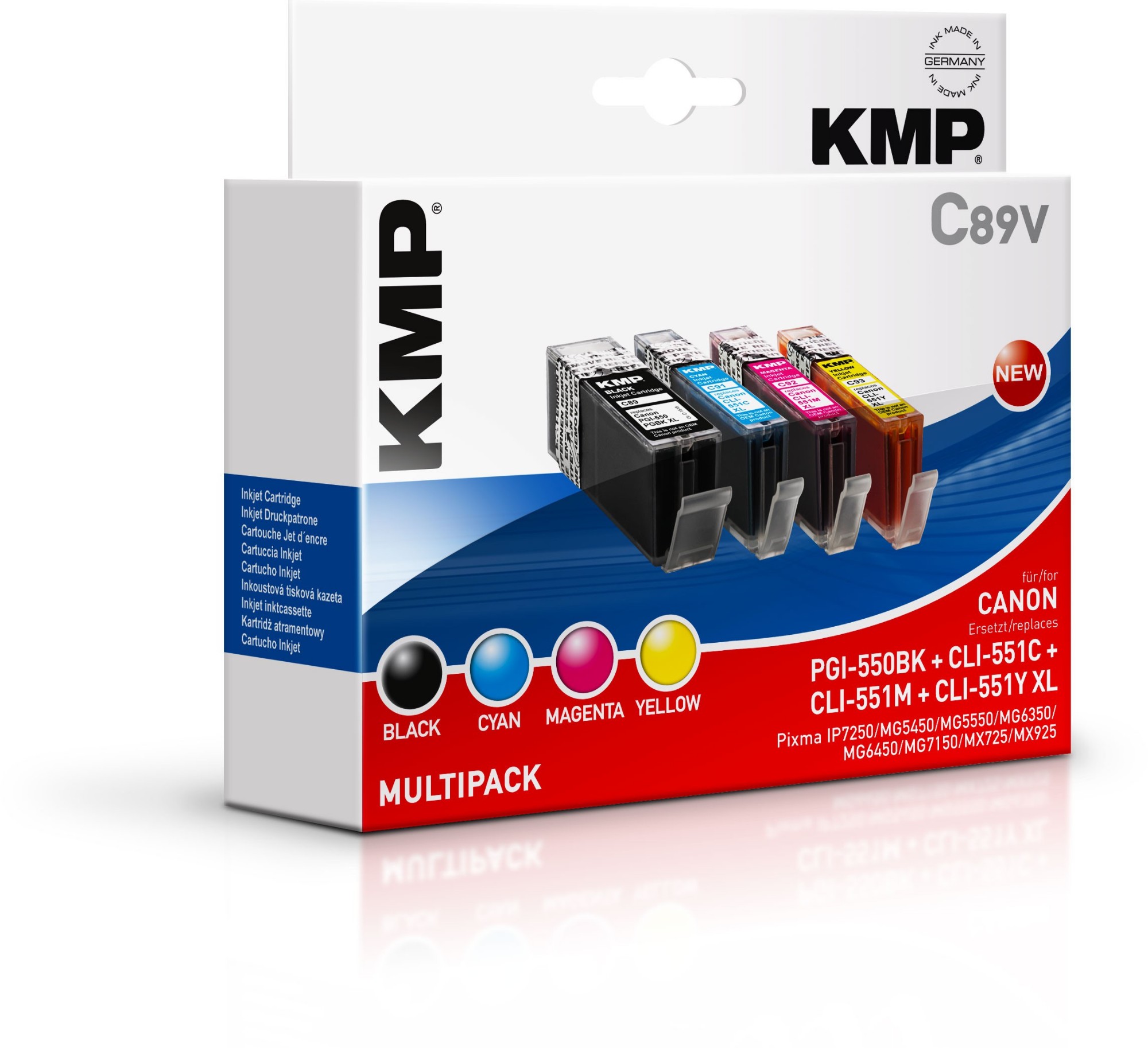 Картридж 4. Cli-551c. Multipack. Canon PGI-1500 XL BK/C/M/Y Multi Pack Leify,t. Udn x картридж.