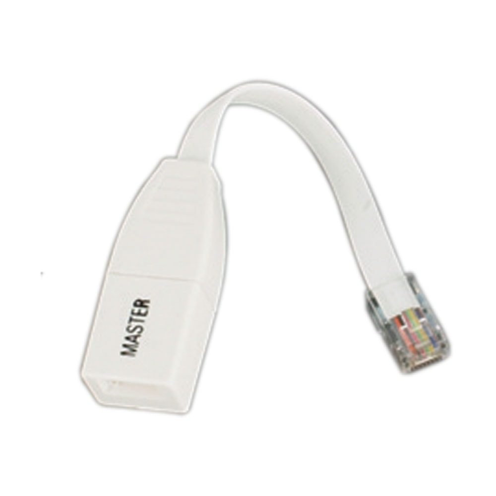 Videk RJ45M to Full Master Socket White