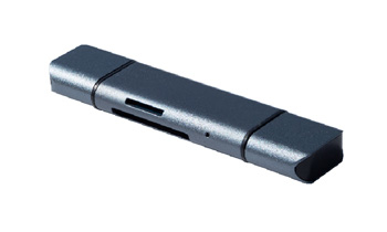Dynamode C-TC-CR card reader USB 3.2 Gen 1 (3.1 Gen 1) Type-C Aluminium