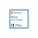 Microsoft Word for Mac 2016, 1u Word processor (WP) Open Value License (OVL) 1 license(s) Multilingual