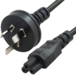 8WARE 3m AU Power Lead Cord Cable 3-Pin AU to ICE 320-C5 Cloverleaf Plug Mickey Type Black Male to Female 240V 7.5A 3 core Notebook/Laptop AC Adapter