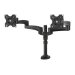 B-Tech Twin Flat Screen Desk Mount with Double Arms