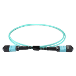 Cablenet 30m OM4 MPO (F) to MPO (F) Female 12F Aqua Trunk Cable Method B