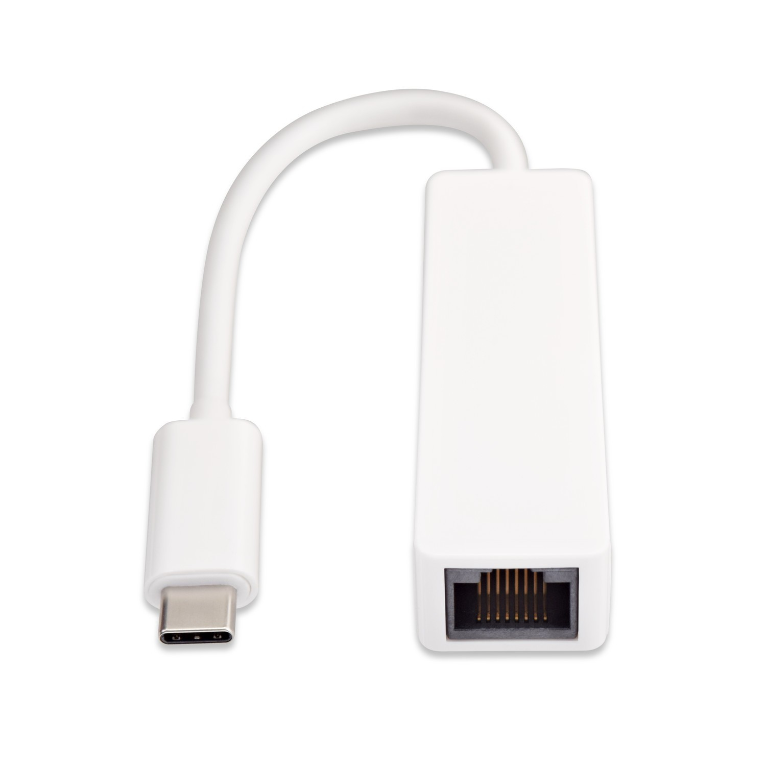 Image of V7 White USB Video Card USB-C Male to RJ45 Male