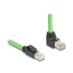 DeLOCK 80892 networking cable Black, Green 1 m Cat6a SF/UTP (S-FTP)
