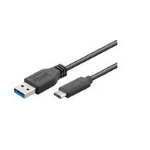 Microconnect 0.5m USB 3.1 USB cable USB 3.2 Gen 1 (3.1 Gen 1) USB C USB A Black