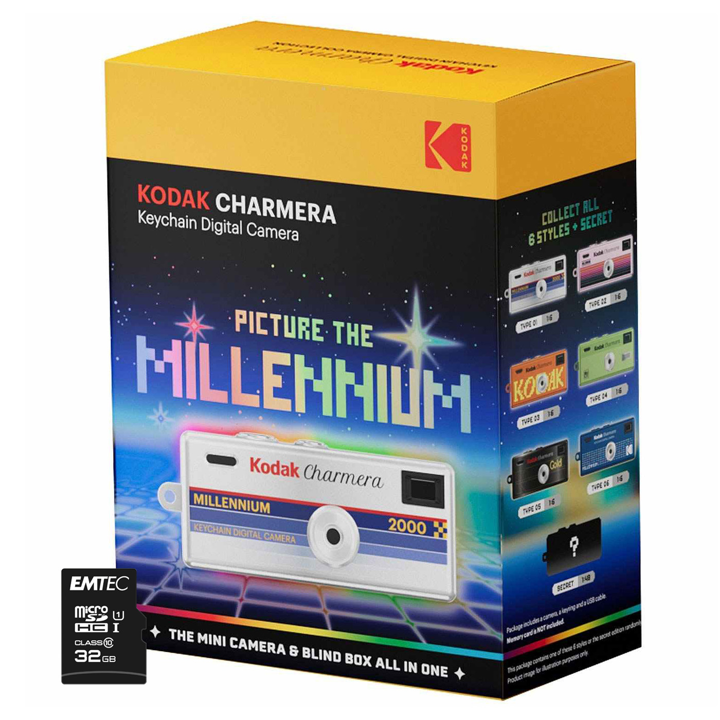 Kodak Charmera Millennium Keychain Digital Camera Surprise Design - Ca