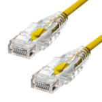 ProXtend Ultra Slim CAT6A U/UTP CU LSZH Ethernet Cable Yellow 75CM