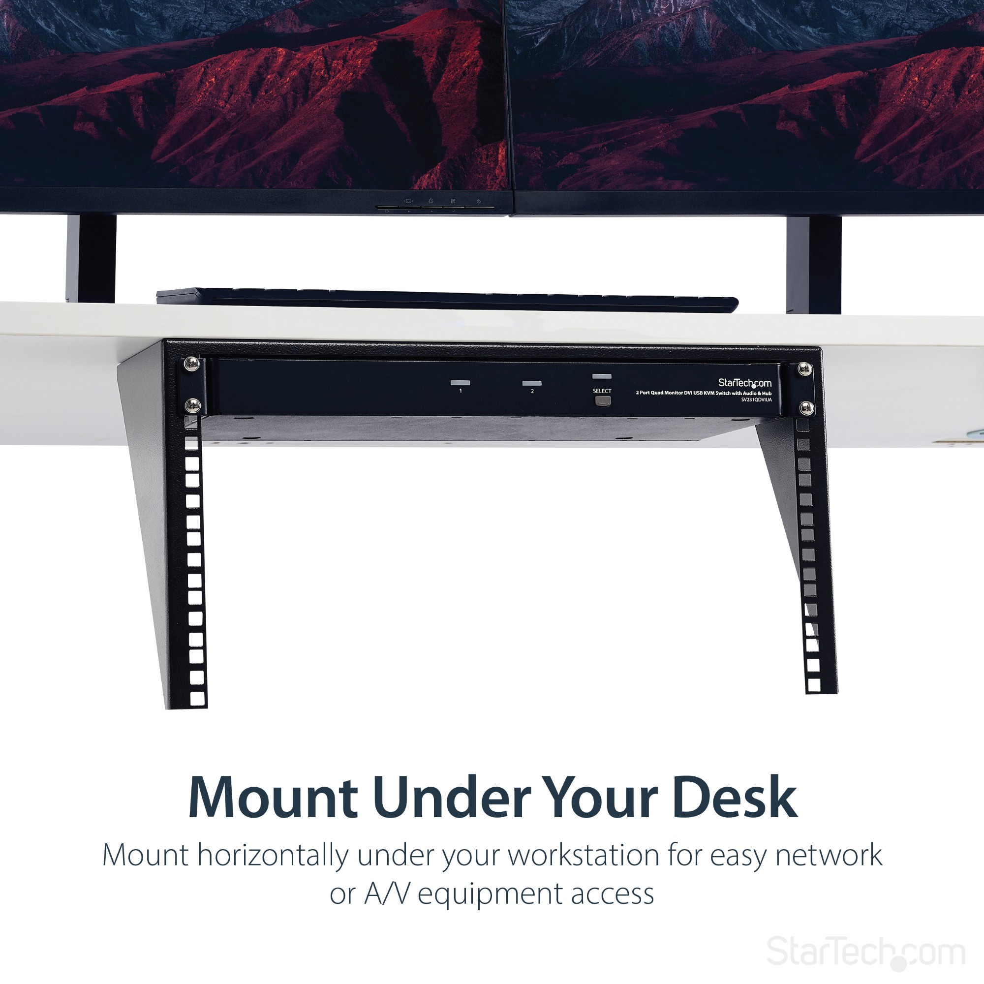 StarTech.com Vertical Wall-Mount Server Rack - Solid Steel - 6U