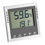 TFA-Dostmann 30.5010 hygrometer/psychrometer Indoor Electronic hygrometer Grey, Silver