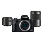 Canon EOS M50 Mark II + M15-45 S+M55-200 EU26 MILC 24.1 MP CMOS 6000 x 4000 pixels Black