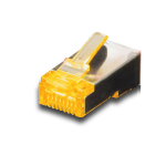 FDL SHIELDED CAT.6A CONNECTOR FOR STRANDED CABLE- YELLOW- 4U/4D