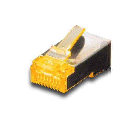 Image of FDL SHIELDED CAT.6A CONNECTOR FOR STRANDED CABLE- YELLOW- 4U/4D