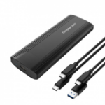 Simplecom SE504 storage drive enclosure SSD enclosure Black M.2