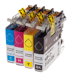 G&G Image 14781/NP-B-0123BKCMY Ink cartridge multi pack Bk,C,M,Y, 4x3.05K pages 44.6ml Pack=4 (replaces Brother LC123VALBPDR) for Brother DCP-J 132/MFC-J 4510/MFC-J 6920