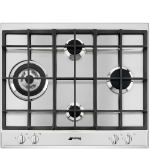 Smeg P261XGH hob Stainless steel Built-in 60 cm Gas 4 zone(s)