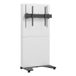 Hagor 2779 flat panel bureau steun 2,18 m (86") Vloer Zwart, Wit