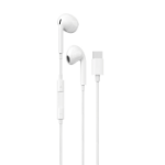 Maplin Wired Earbuds USB-C Hands Free Calling Volume Button - White