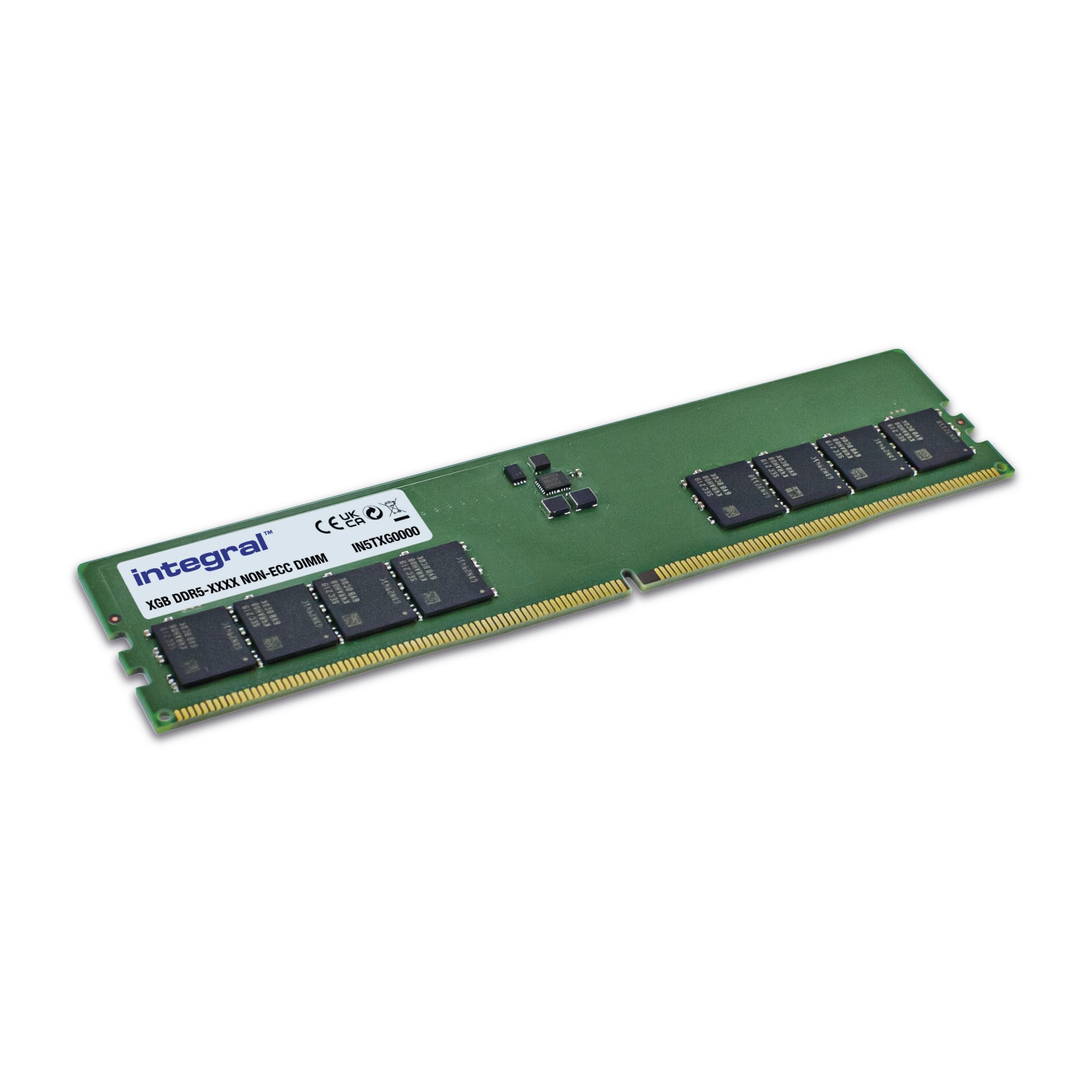 Integral 16GB PC RAM MODULE DDR5 5600MT/s PC5-44800 UNBUFFERED NON-ECC