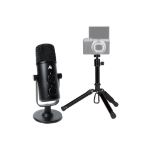 Maono USB-C Studio Desk Top Podcast Microphone Kit with Portable Mid-Size Tripod