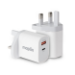 Maplin 35W USB Wall Charger 2 Port USB-C PD & USB-A QC 3.0 High Speed