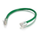 C2G 6" Cat6 networking cable Green 5.91" (0.15 m) U/UTP (UTP)