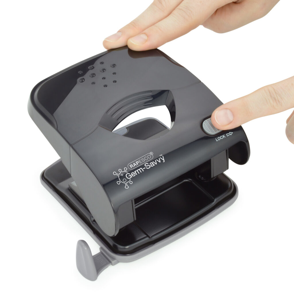 Rapesco 1525 hole punch 40 sheets Black
