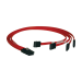 Tripp Lite S508-18N Serial Attached SCSI (SAS) cable 19.7" (0.5 m) Red