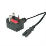 Value 19.99.2017 power cable Black 1.8 m BS 1363 IEC 320