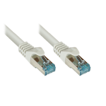 Alcasa 8064-H100 netwerkkabel Grijs 10 m Cat6a S/FTP (S-STP)