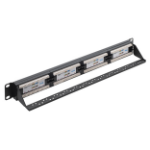 connektgear 24 Port Patch Panel (CAT5e) IDC Punch Down 19 inch + Lacing Bar
