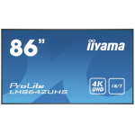 iiyama LH8642UHS-B3 signage display Digital signage flat panel 2.17 m (85.6") IPS 4K Ultra HD Black Built-in processor Android 8.0