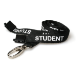 Digital ID 15mm Recycled Black Student Lanyards With Metal Lobster Clip (Pack of 100)