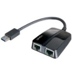 Lindy 43123 network splitter Black