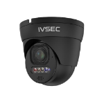 ivsec TURRET IP CAMERA, 8MP, 2.8MM-12MM MOTORISED LENS, 25 FPS, POE, IP66, ADV DET, BLACK NC512ADX-BLK