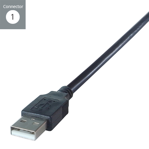connektgear 2m USB Charge and Sync Connector Cable A Male to Type C Male