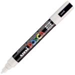 POSCA PC5M POSTER MARKER BULLET TIP 2.5MM WHITE