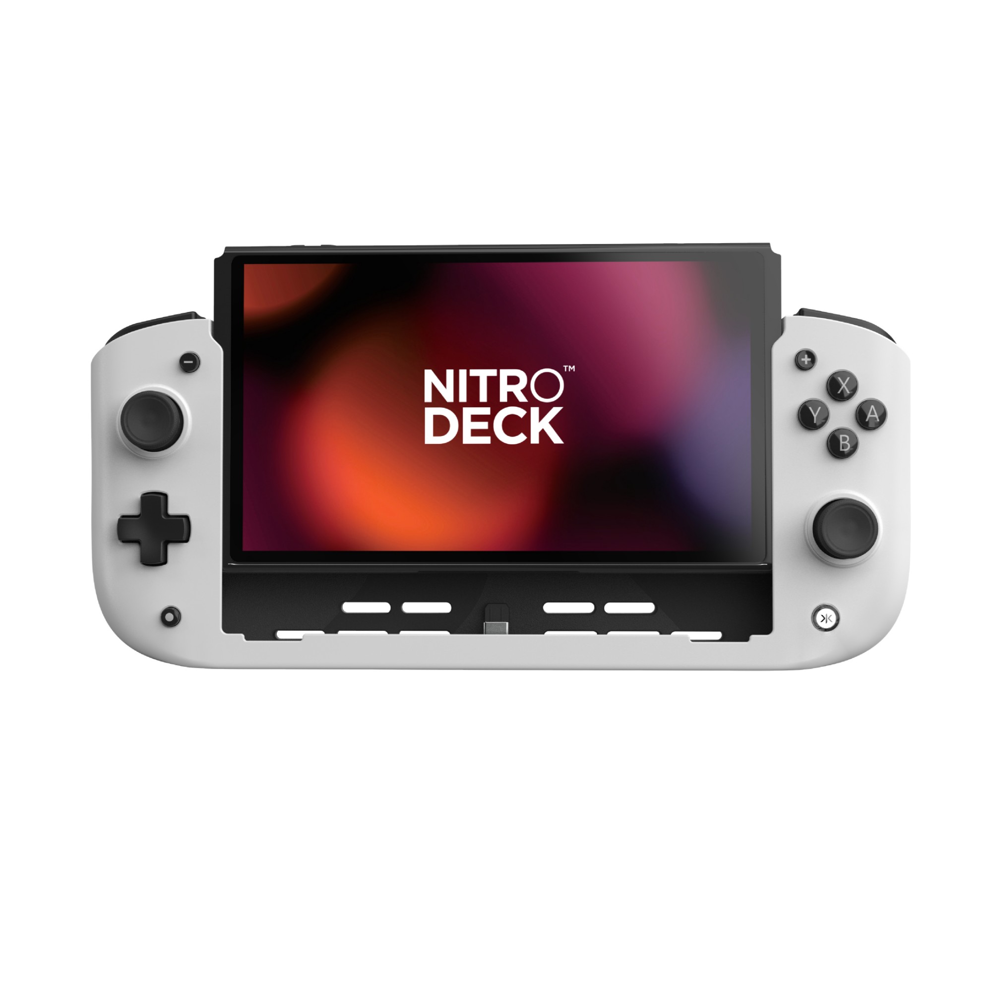 Photos - Game Controller CRKD Nitro Deck White USB Touchscreen gaming controls Nintendo Switch 23ND