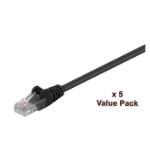 Microconnect V-UTP515SVP networking cable Black 15 m Cat5e U/UTP (UTP)
