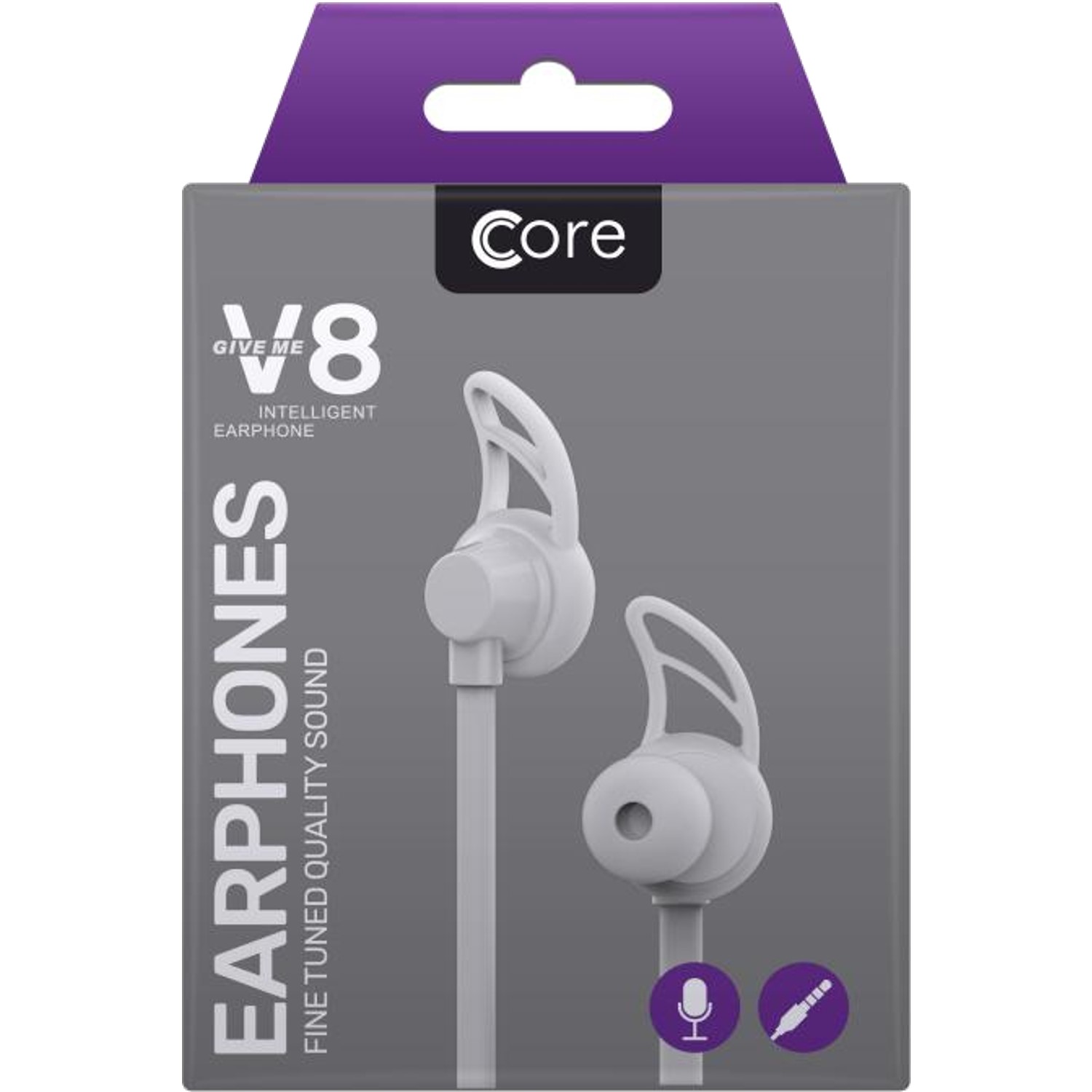 Photos - Other for Computer CORE V8 Earphones White 11910110