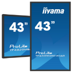 iiyama ProLite 43" 12pt Open Frame PCAP interactive large format display with touch through glass function