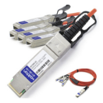 AddOn Networks 15m QSFP+ - 4xSFP+ InfiniBand/fibre optic cable QSFP+ 4xSFP+ Orange