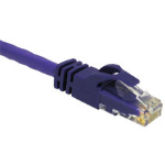 C2G 1ft Cat6 550MHz Snagless Patch Cable Purple networking cable 11.8" (0.3 m)